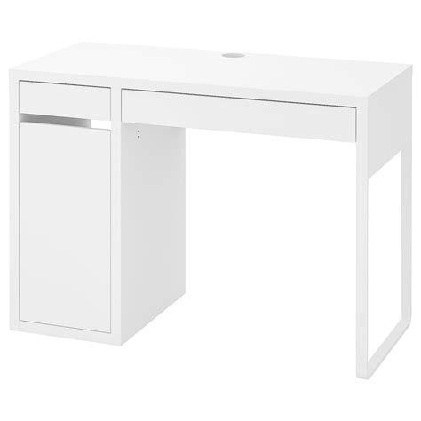 ikea white desk small|ikea plain white desk.